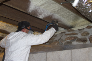 Spray foam insulation installation in Davidsonville, Maryland